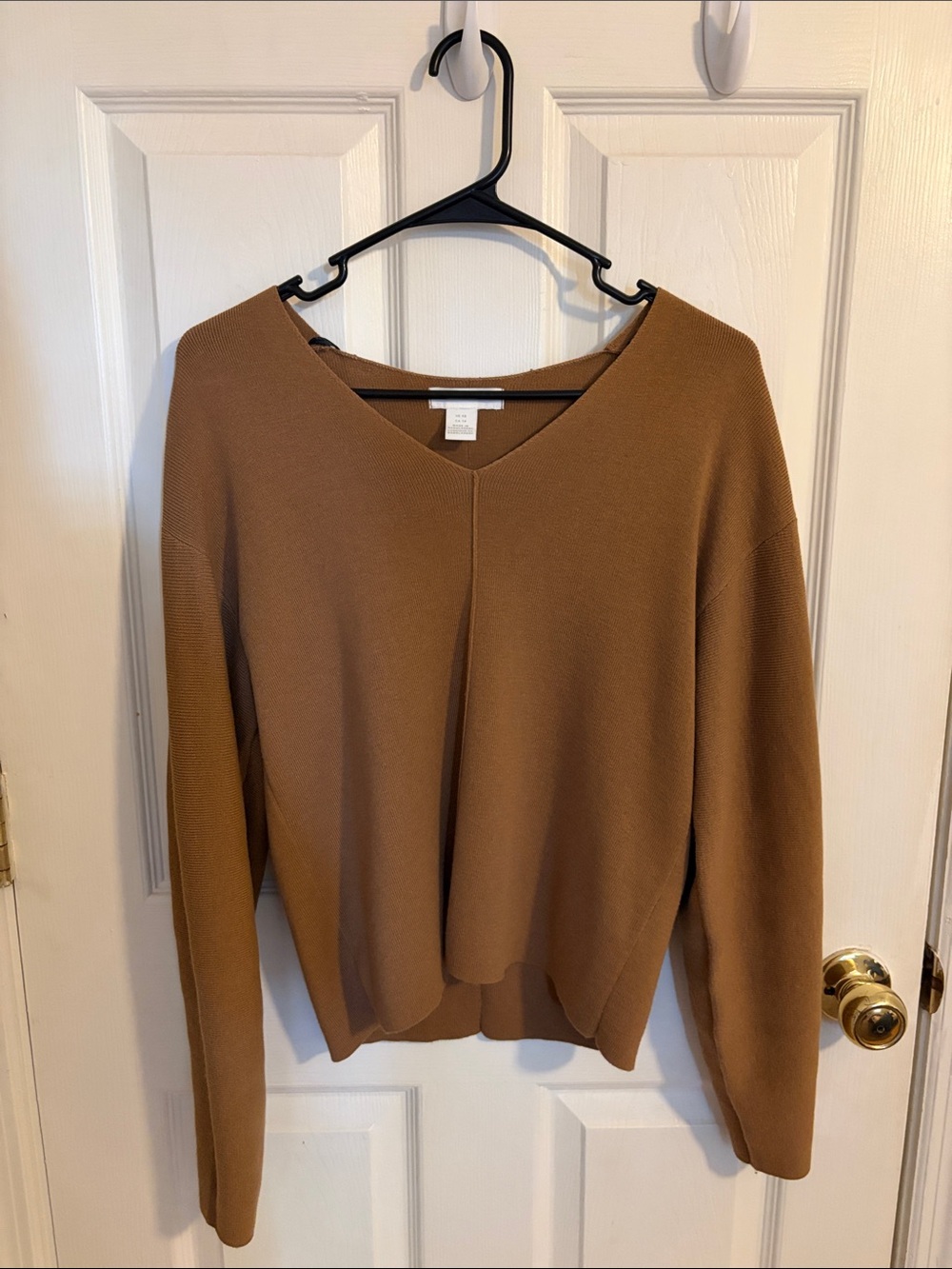 H&M Camel V-Neck Women's Sweater